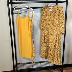 Floral dress with slip